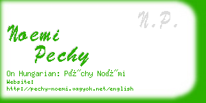 noemi pechy business card